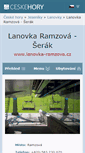 Mobile Screenshot of lanovka-ramzova.cz